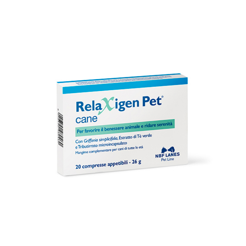 RELAXIGEN PET CANE (20 cpr) – Mangime complementare per la gestione dello stress nei cani