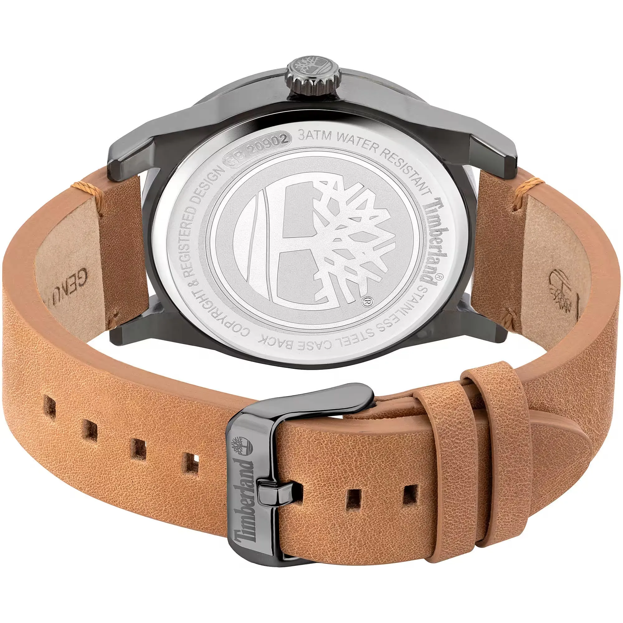 Orologio Uomo Timberland Solo Tempo Cinturino Pelle Cassa Acciaio TDWGB2090201 - immagine 2