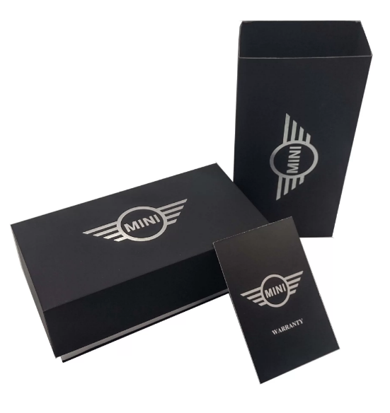 Orologio Uomo MINI COOPER Cinturino In Pelle Quadrante Blu Cassa Acciaio 40mm - immagine 3