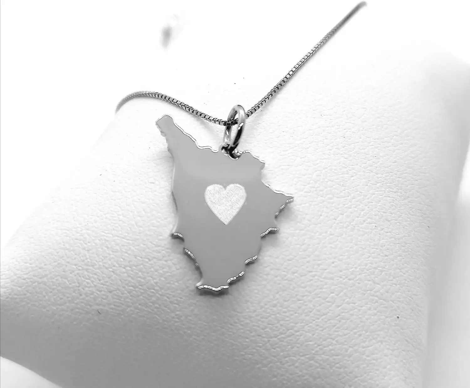 Collana Regione Toscana Argento 925 Uomo Donna Incisione Personalizzata Regalo - immagine 2