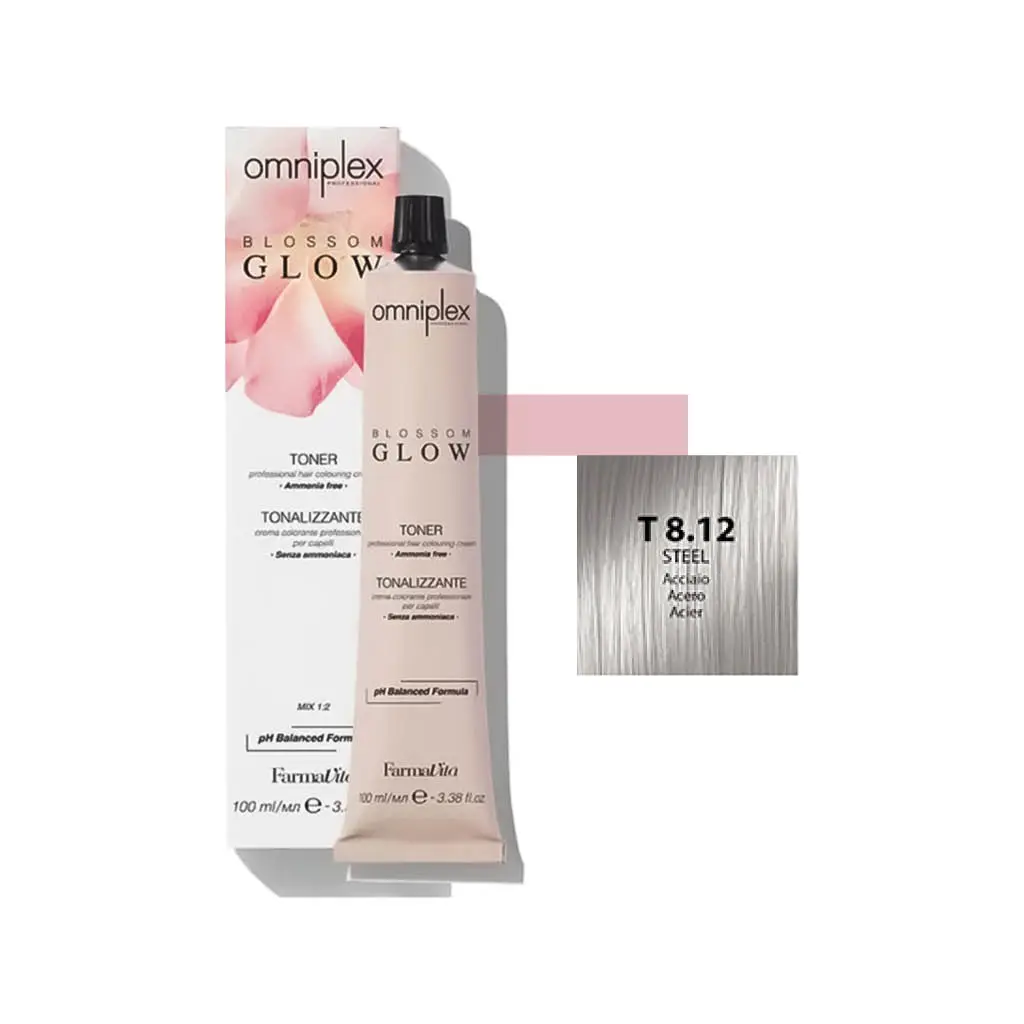 Omniplex Blossom Glow Toner – T 8.12 Acciaio 100 ml – FarmaVita
