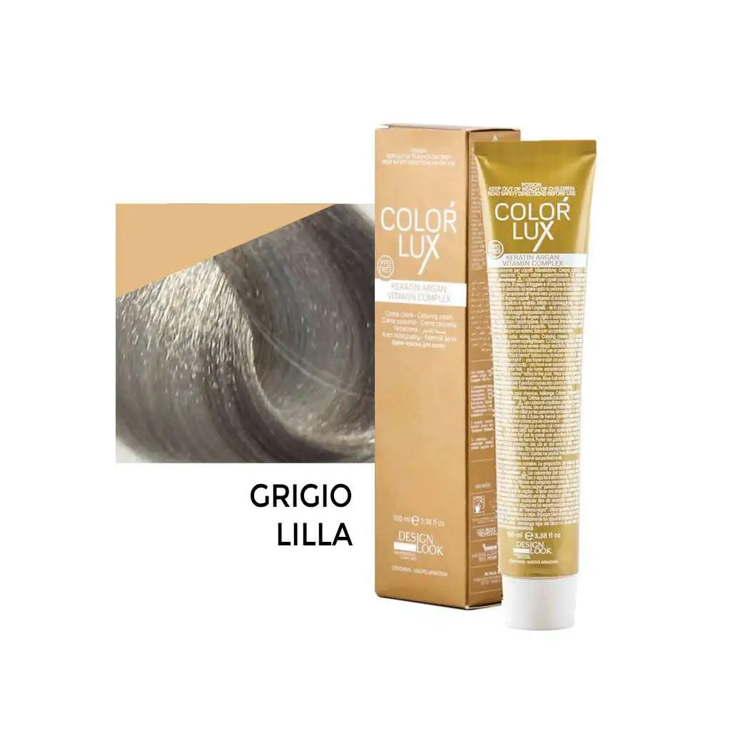 Color Lux Crema Colorante – Toner Grigio Lilla 100 ml – Design Look
