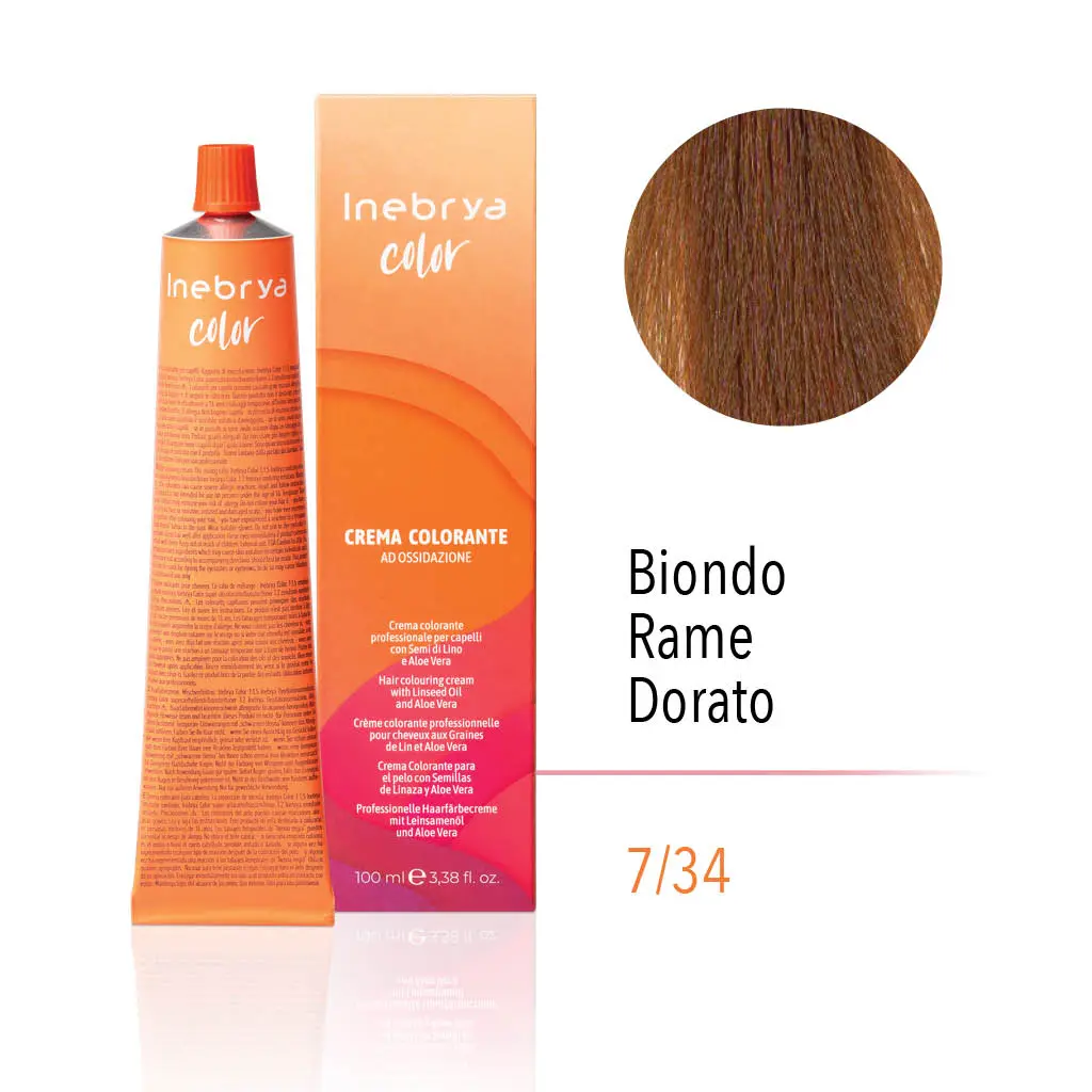 Inebrya Color – 7/34 Biondo Rame Dorato – 100 ml