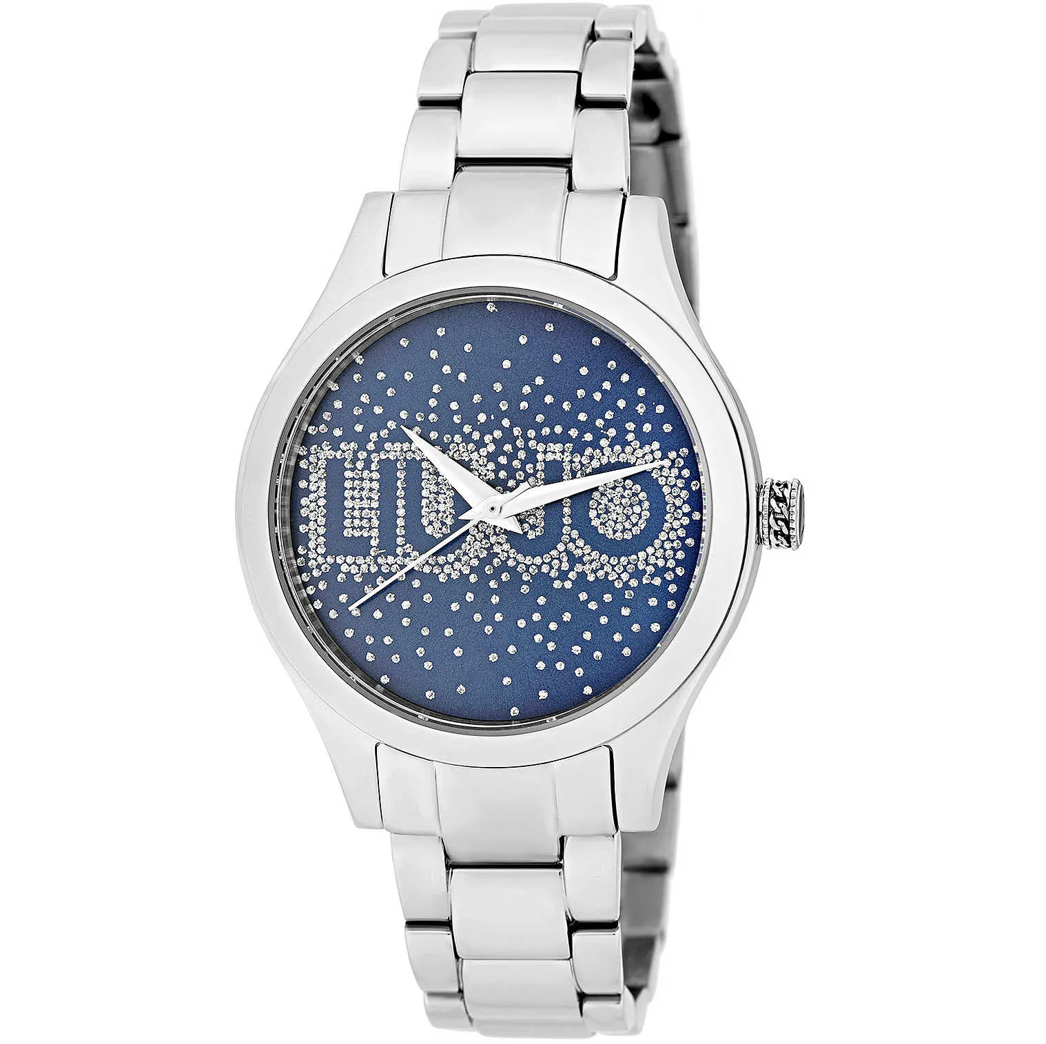 Orologio Donna Liu Jo Rainfall Acciaio Solo Tempo Blu Con Cristalli TLJ1615