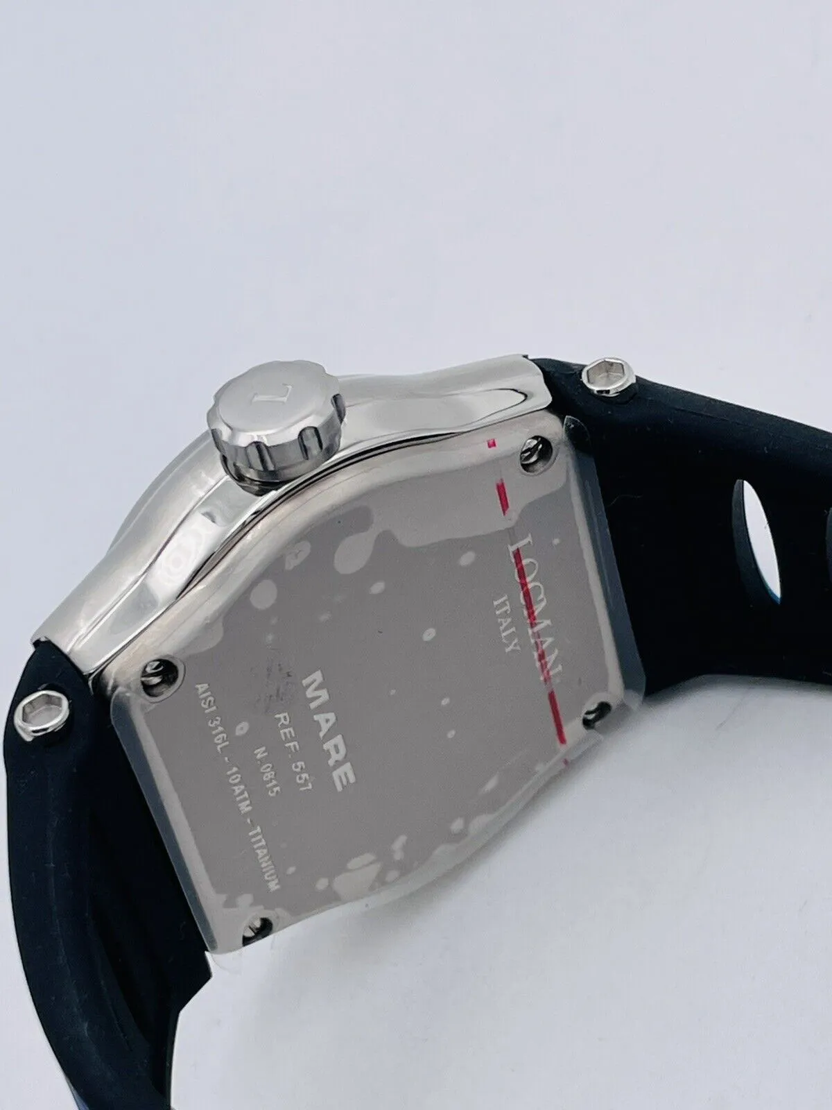 Orologio Uomo Locman Italy Mare Solo Tempo In Titanio Acciaio e Gomma 10ATM - immagine 5