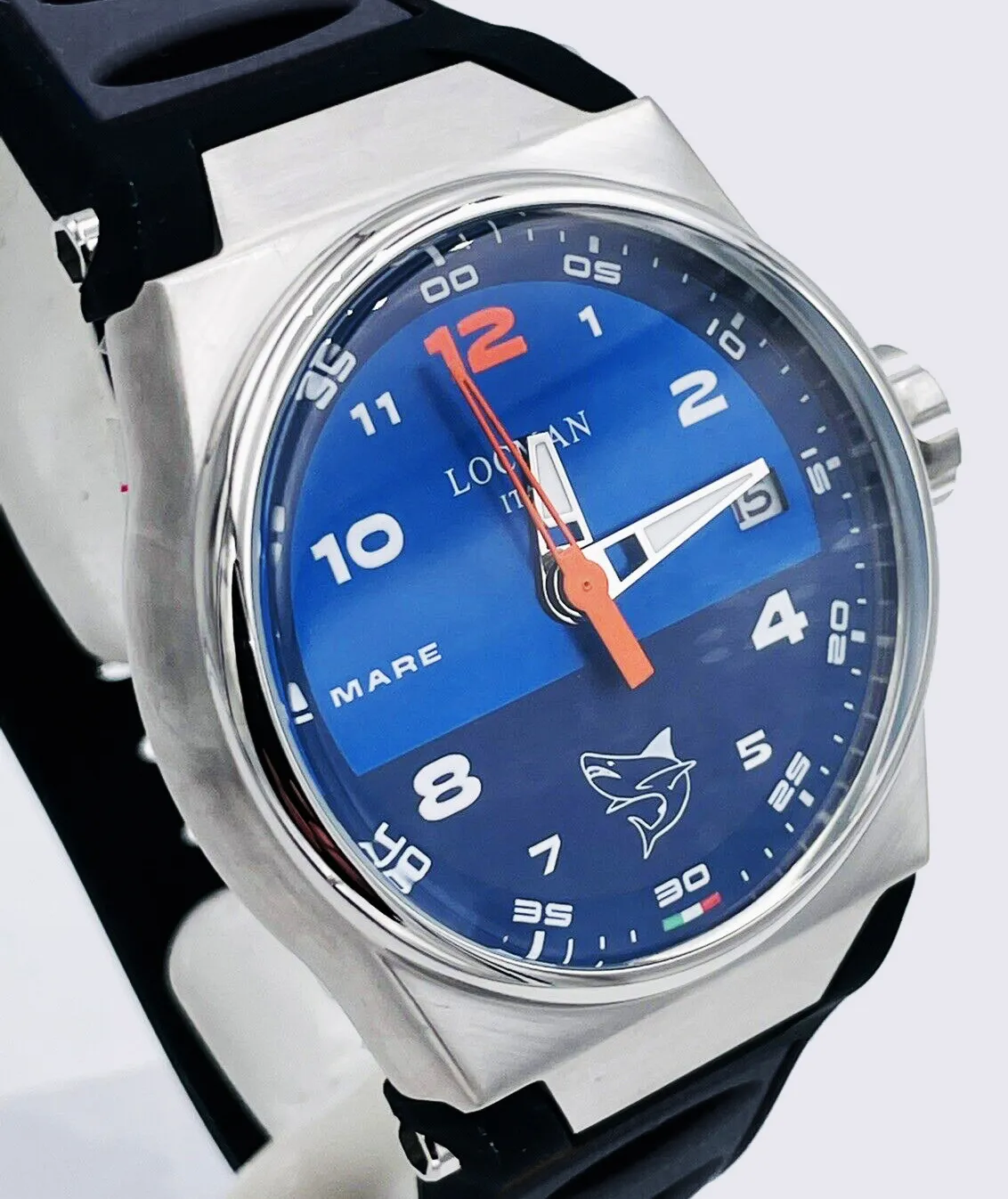 Orologio Uomo Locman Italy Mare Solo Tempo In Titanio Acciaio e Gomma 10ATM - immagine 2