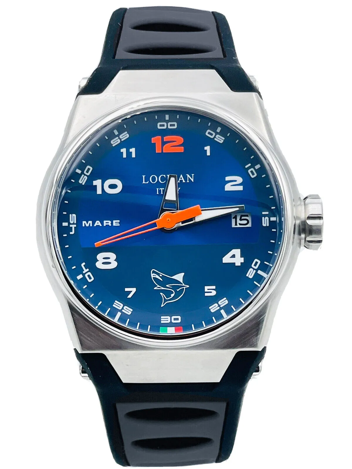 Orologio Uomo Locman Italy Mare Solo Tempo In Titanio Acciaio e Gomma 10ATM