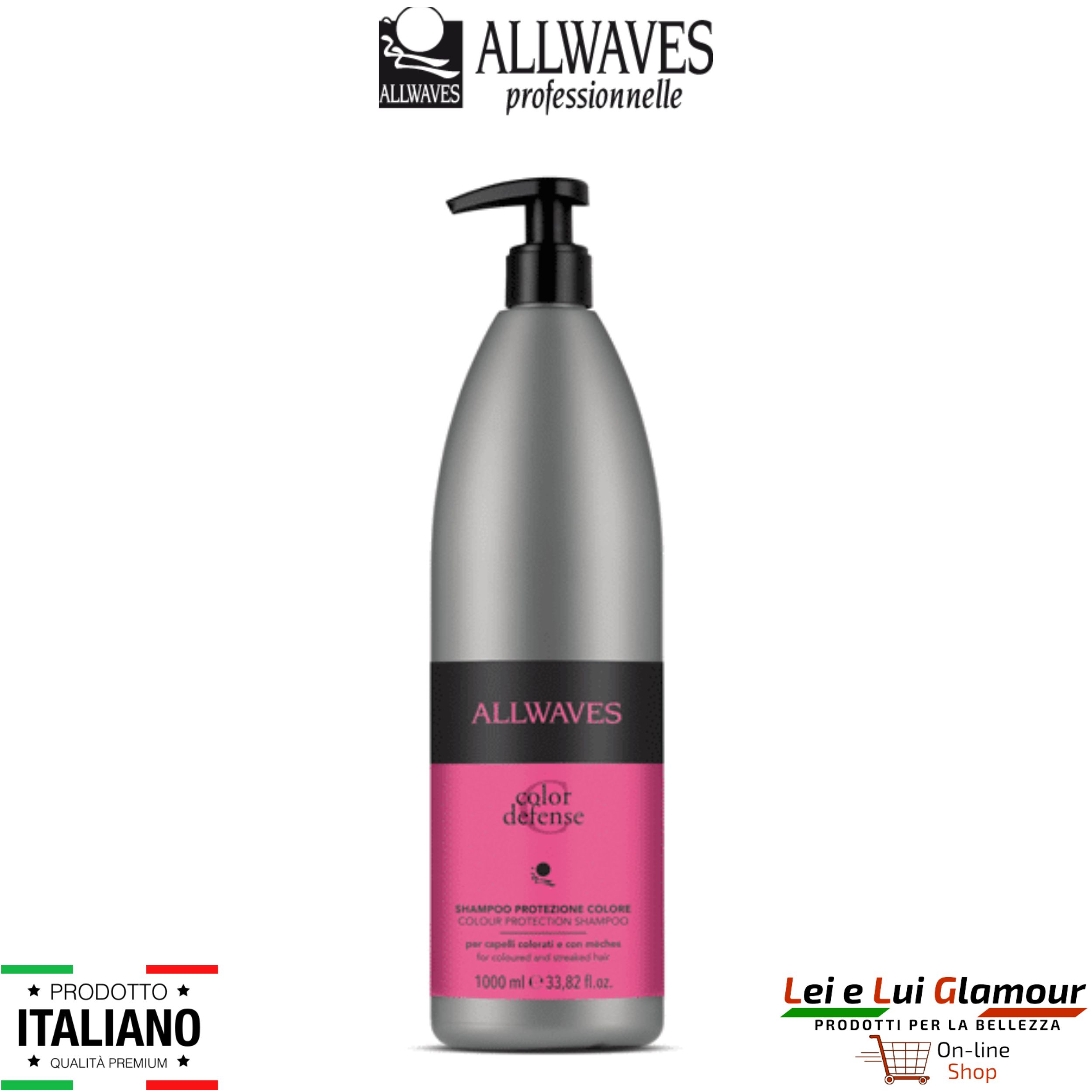 Shampoo professionale protezione colore con VITAMINE “A” e “E” – COLOR DEFENCE