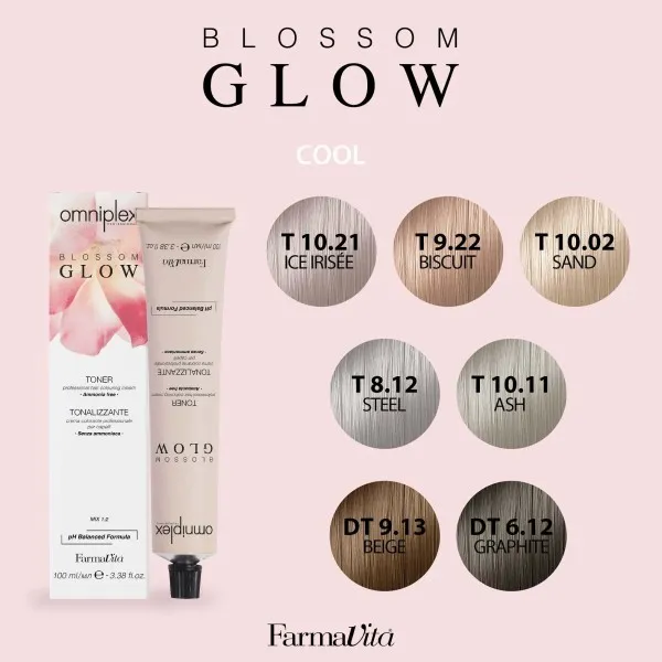 Omniplex Blossom Glow Toner – T 8.12 Acciaio 100 ml – FarmaVita - immagine 2
