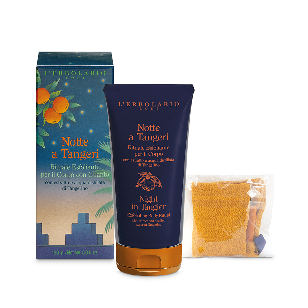 L’Erbolario Notte a Tangeri Rituale Esfoliante per il Corpo con guanto 150 ml